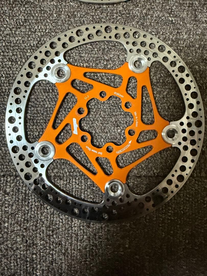 HOPE ディスクローター　φ160mm 2枚セット　オレンジ