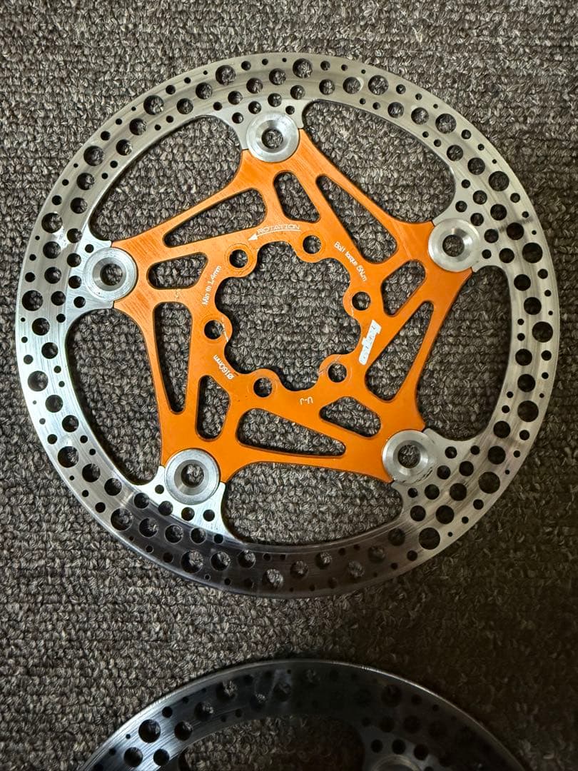 HOPE ディスクローター　φ160mm 2枚セット　オレンジ