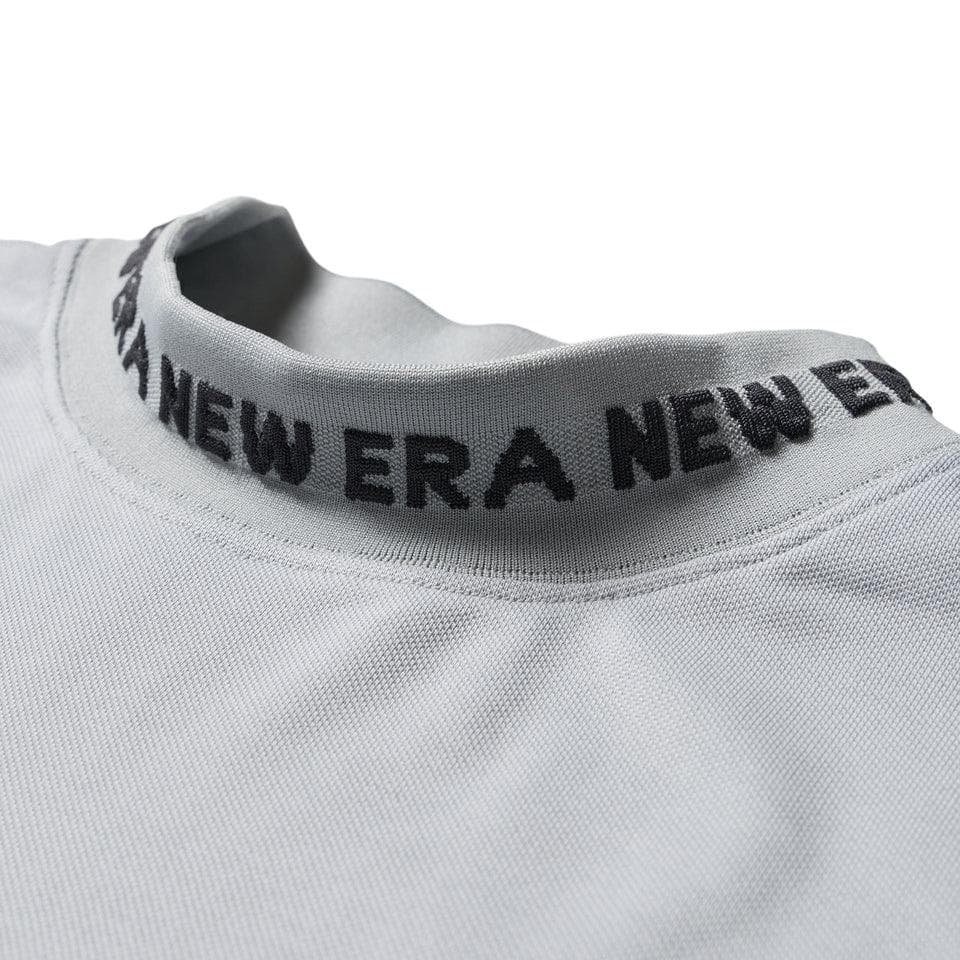 NEWERA GOLF 半袖 モックネック シャツ　鹿の子 グレー　XLサイズ