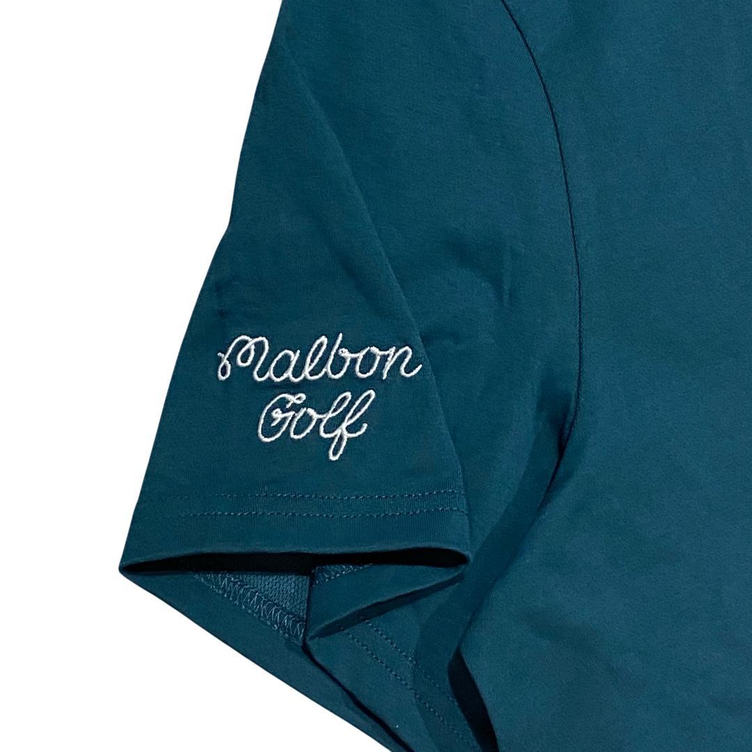 MALBON GOLF マルボン ゴルフ 半袖 ポロシャツ ブルー系 メンズ