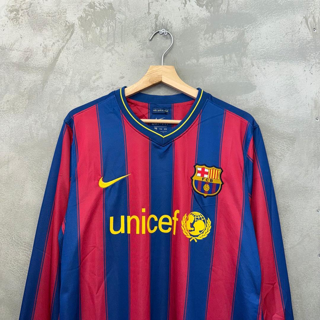 NIKE FCバルセロナ 09-10 ユニフォーム 長袖 ゲームシャツ