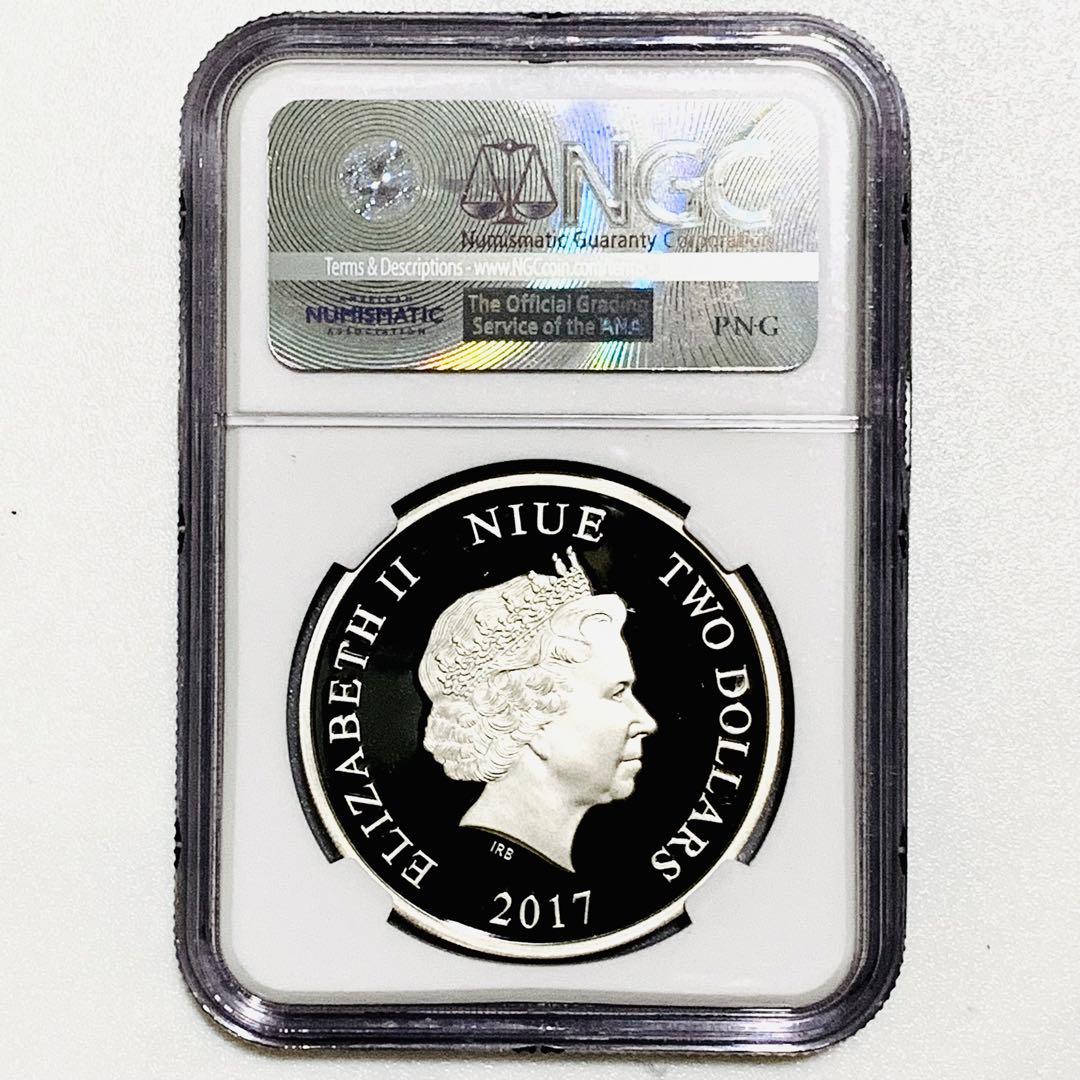 ◆PR70UC ER◆2017　ミッキー　ニウエ　NGC 1オンス銀貨