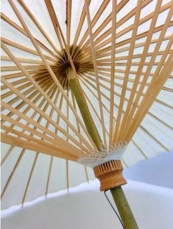 新品tt■雨傘・長傘-和傘　紳士番傘茶無地　ベージュ（蛇の目傘、長傘、番傘