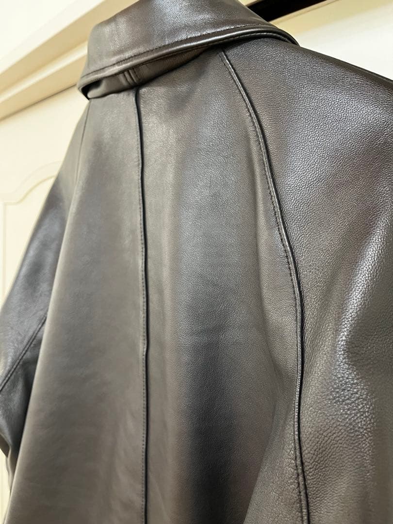Schottユナイテッドアローズ別注 黒 レザーブルゾン　Ｌ