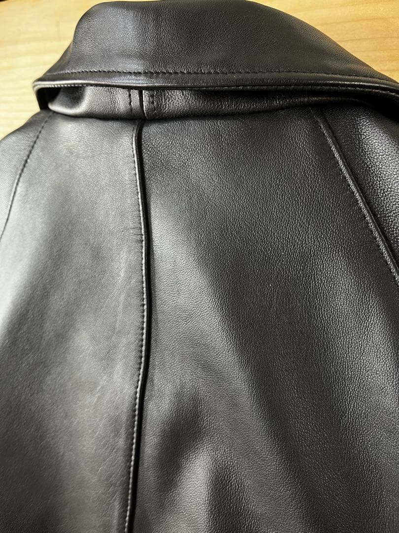Schottユナイテッドアローズ別注 黒 レザーブルゾン　Ｌ