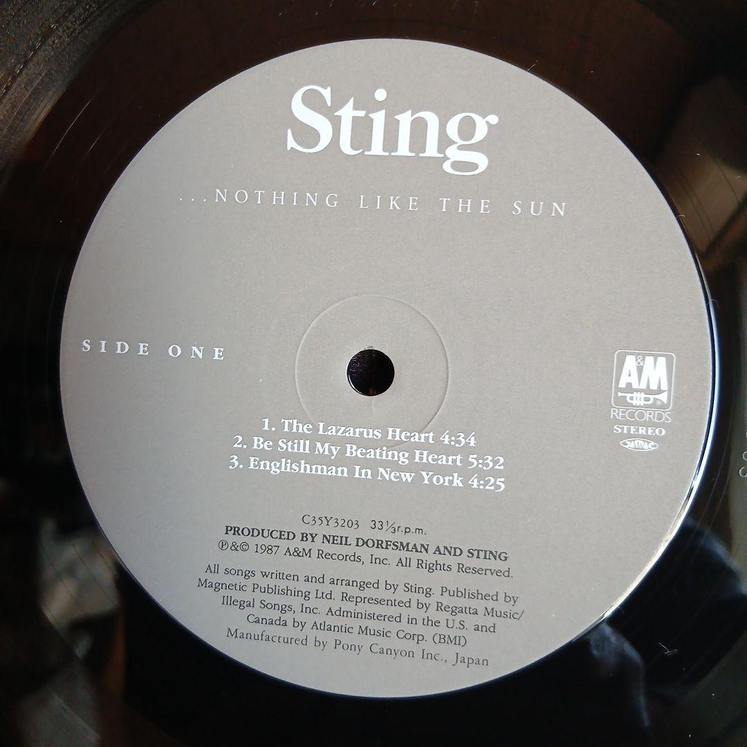 ⑥-7 スティング ／Nothing Like The Sun 2枚組 LP