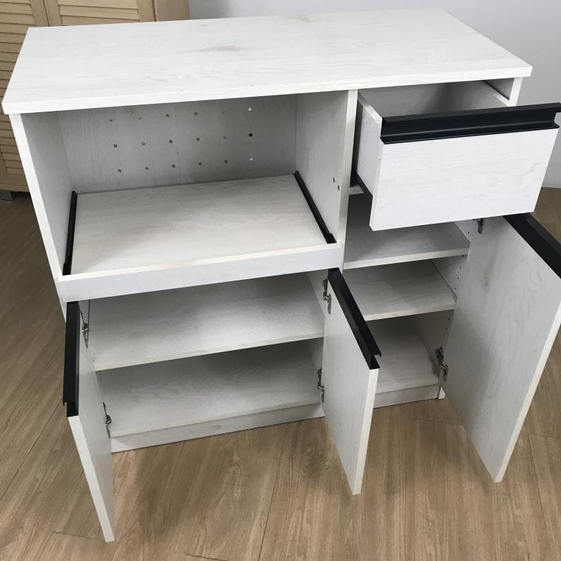 【新品】☆キッチン収納カウンター WO☆(アウトレット)