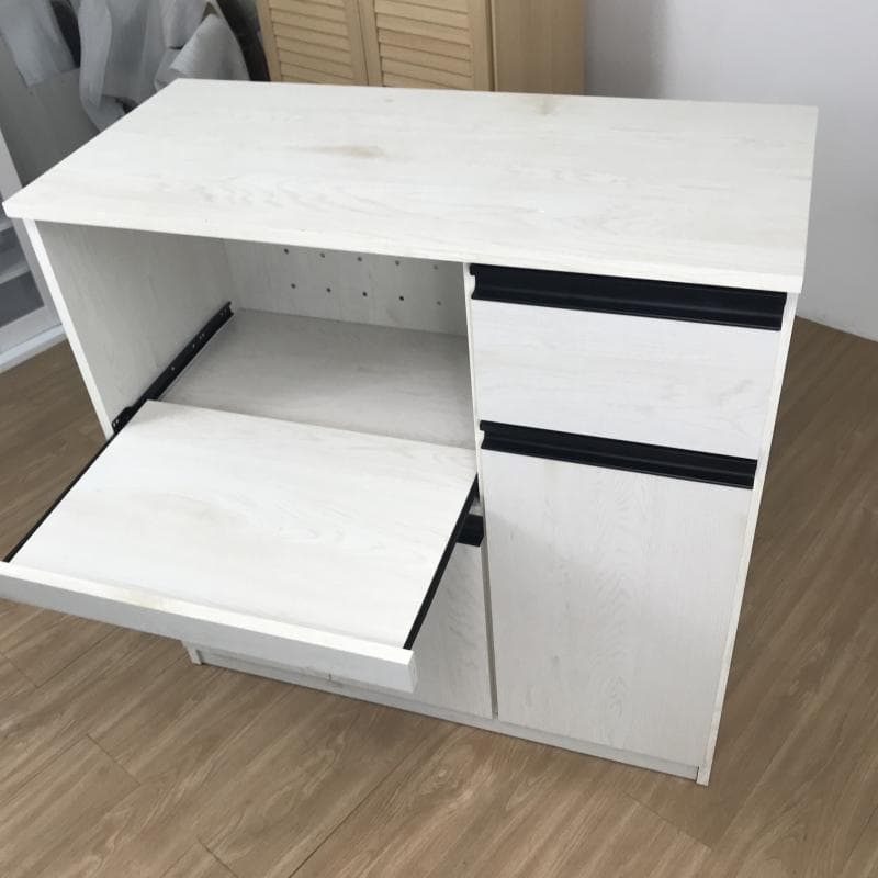 【新品】☆キッチン収納カウンター WO☆(アウトレット)