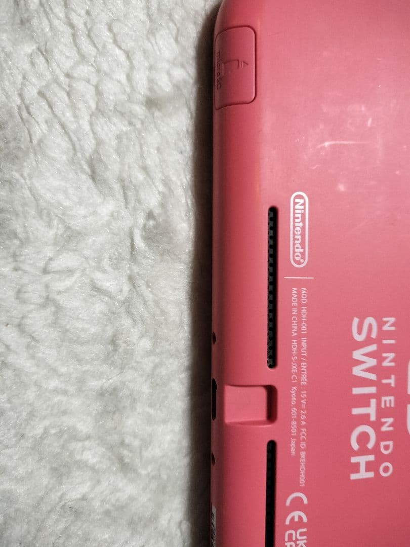 動作品Nintendo Switch Lite ピンク 本体良品