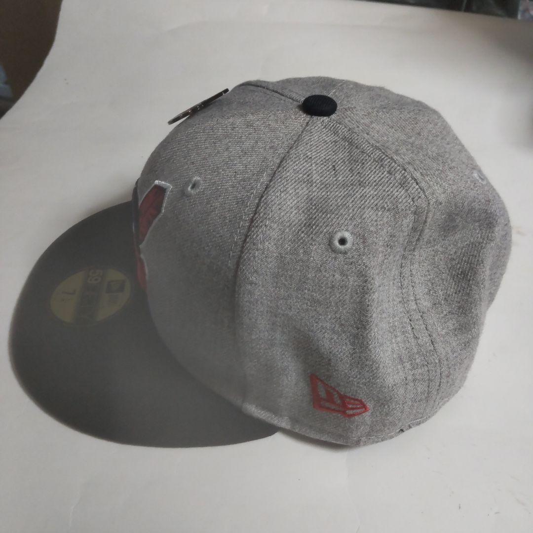 New Era 59FIFTY キャップ 7 1/4、グレー/ブラック