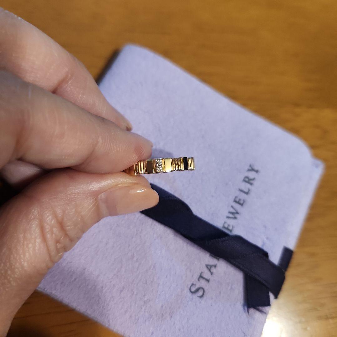 ★お値下げ★スタージュエリー K10 SPARKLE TEXTURE RING