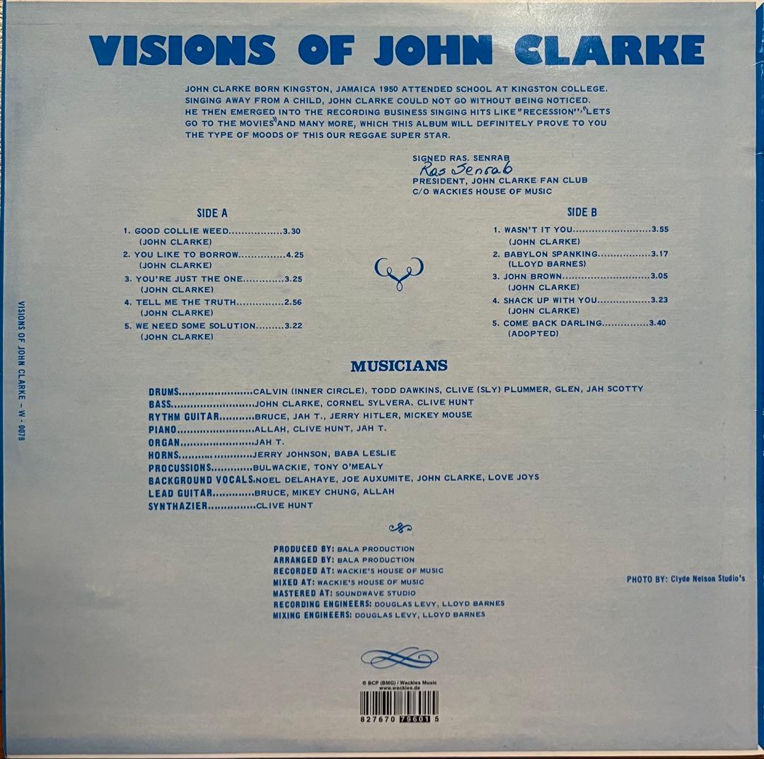 John Clarke /Visions Of John Clarke レコード