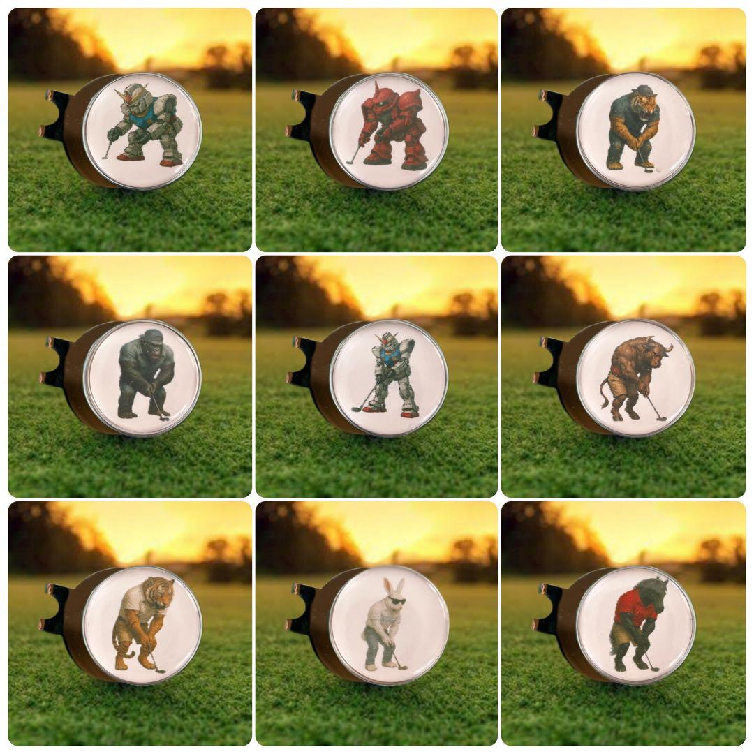 ハットクリップゴルフマーカー 25mm クリップ付　磁石