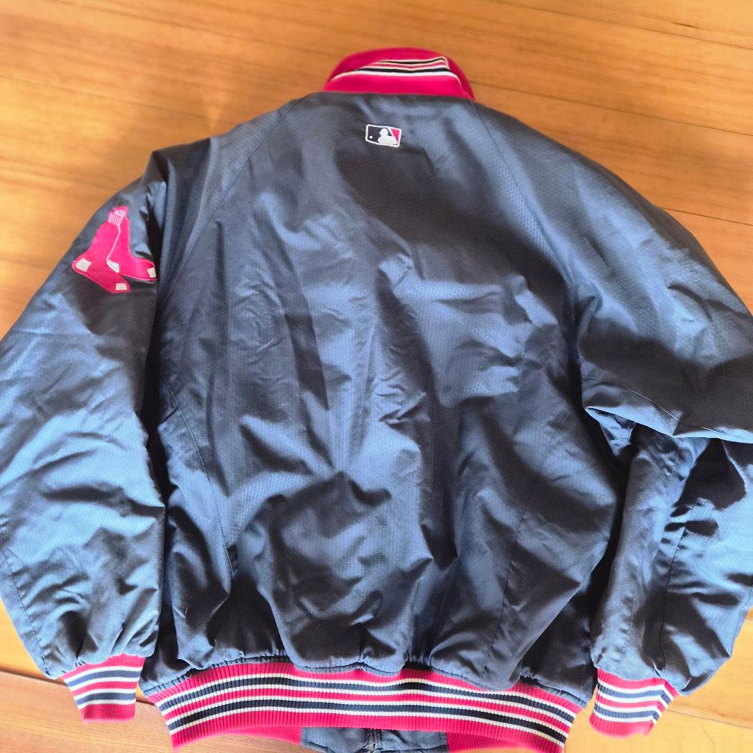 【希少・良品】Majestic レッドソックス MLB スタジャン Mサイズ 紺