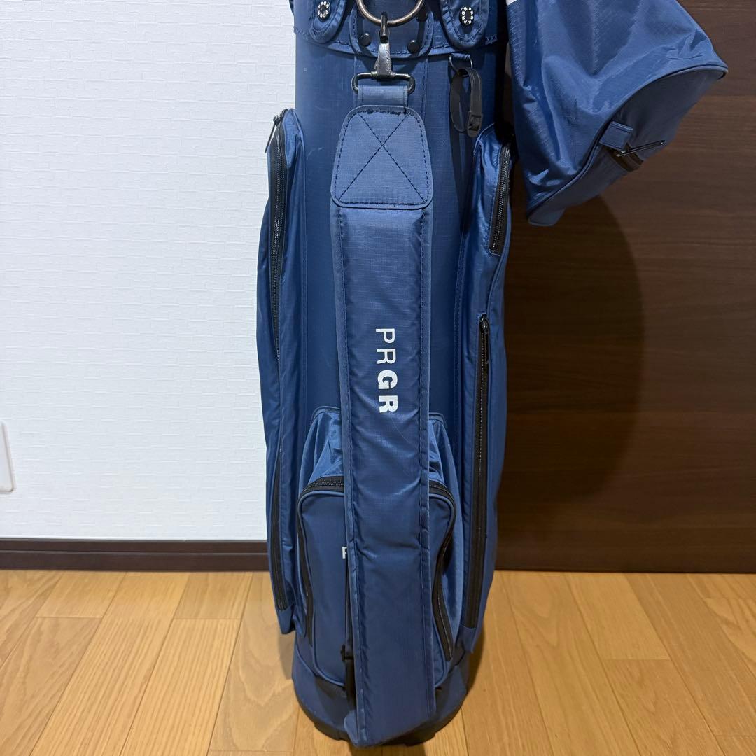 PRGR キャディバッグ ゴルフバッグ ネイビー