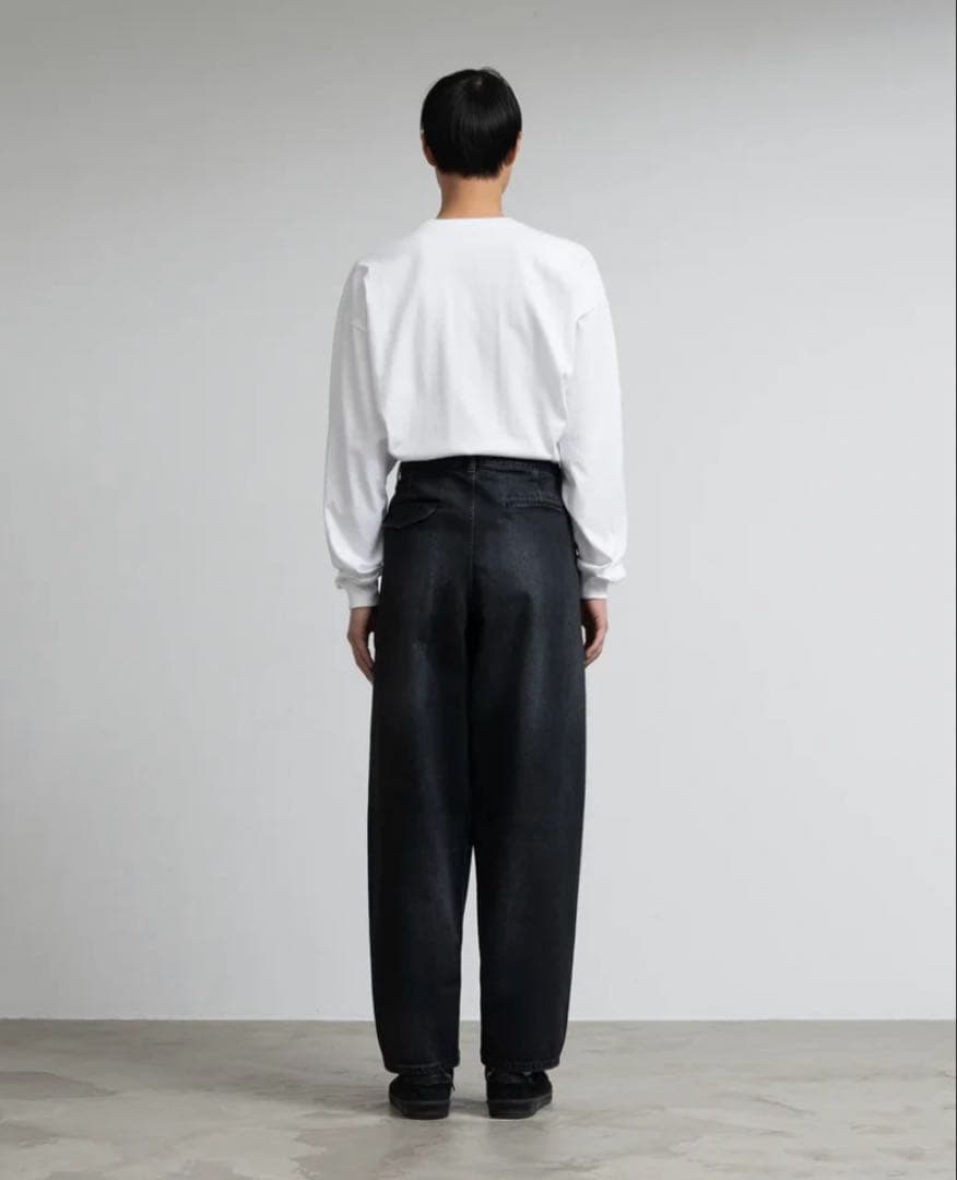 パンツ Selvage Denim Two Tuck Tapered Pants