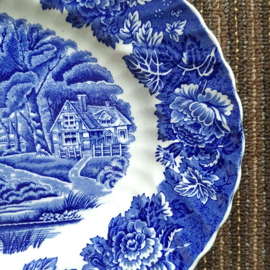 Enoch Woods イングリッシュシーナリー　オーバル皿　横30cm　４枚