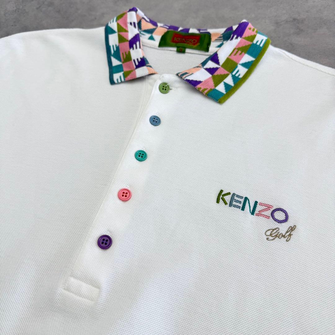 日本製 KENZO GOLF ケンゾーゴルフ 半袖ポロシャツ 3 L相当