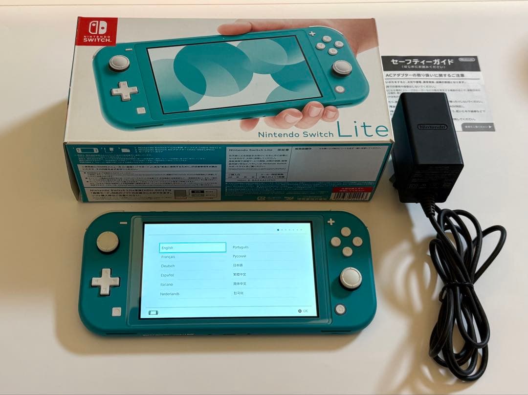 Nintendo Switch Lite ターコイズ 箱 アダプター付