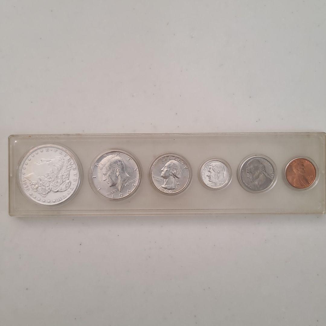 アメリカ リバティ 硬貨 6枚セット プルーフ ケネディ モルガン 銀貨