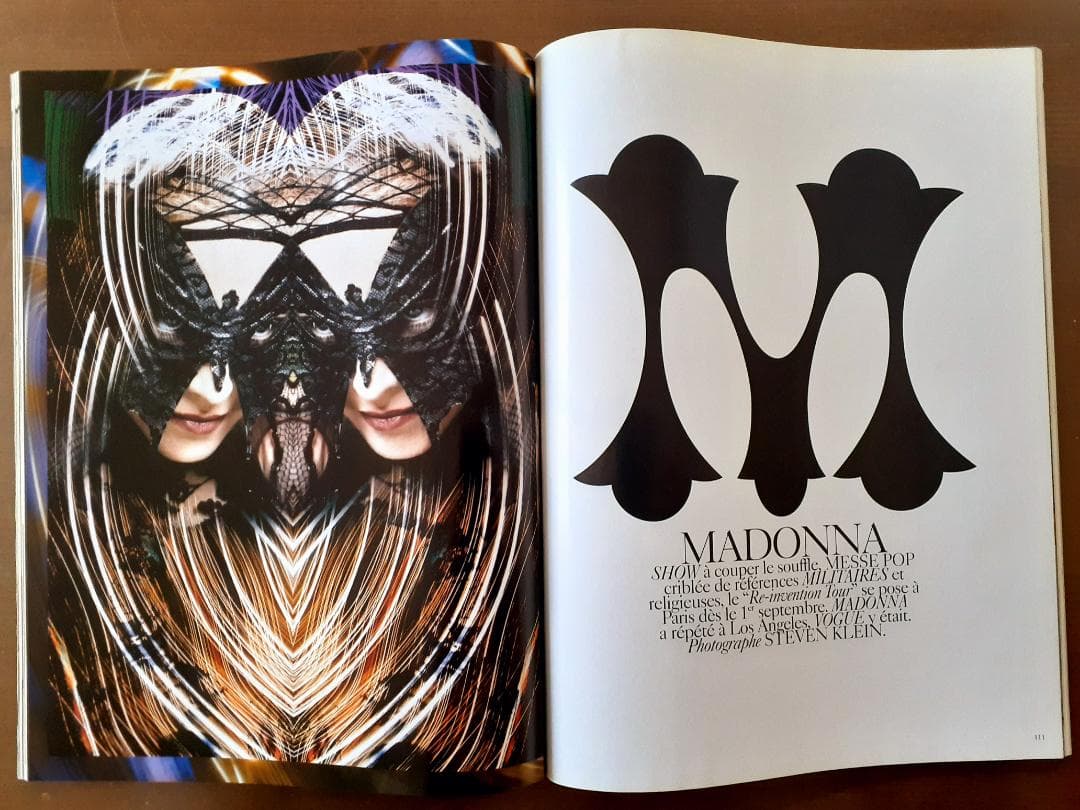 VOGUE Paris 2004年　マドンナ　Madonna 特集号