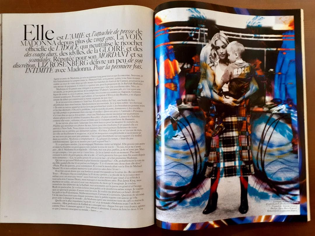 VOGUE Paris 2004年　マドンナ　Madonna 特集号