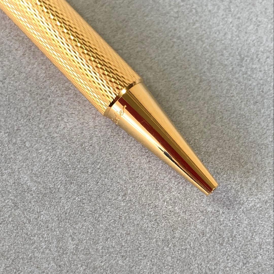 Cartier マストドゥカルティエ グランドルジュ 金メッキ 青インク