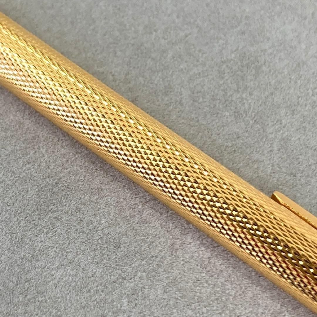 Cartier マストドゥカルティエ グランドルジュ 金メッキ 青インク