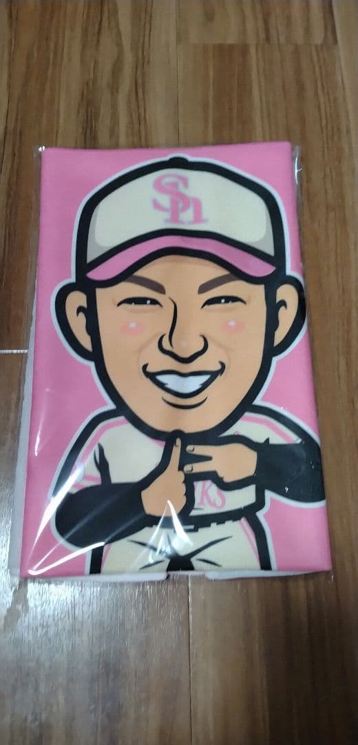 ホークス若鷹ガチャ　柳田悠岐　ピンクフルデーverタオル