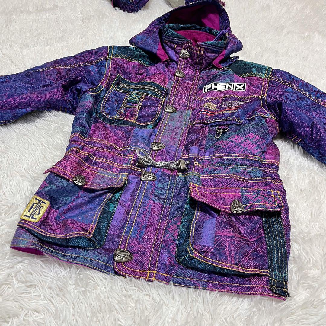 美品 平成レトロ 90's Phenix スノーウェア上下 スキー スノボ
