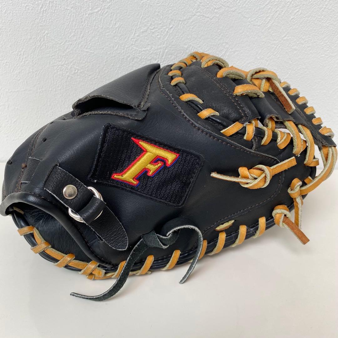 【新品】ファルコン 少年軟式 キャッチャーミット LH(右投) ブラック M