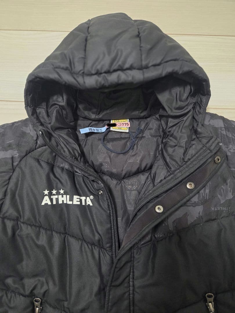 ATHLETA ベンチコート ブラック黒 140サッカー フットサル