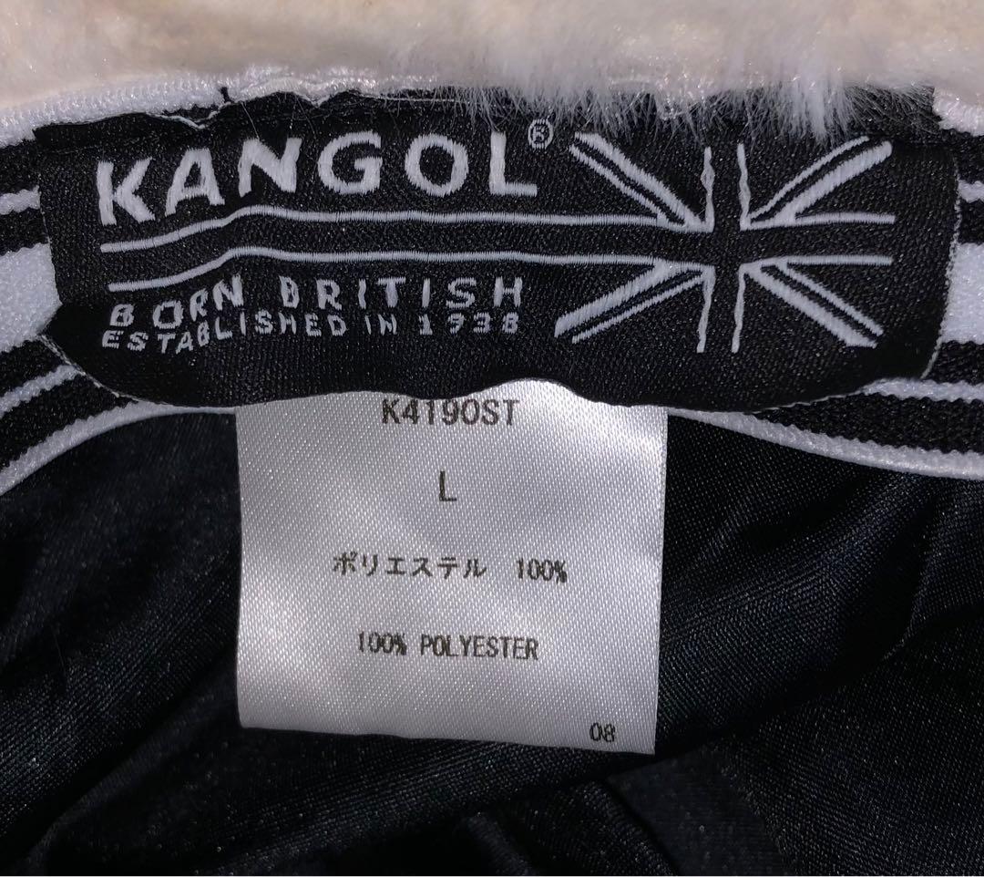 L 美品 KANGOL Faux Fur Casual バケットハット ファー