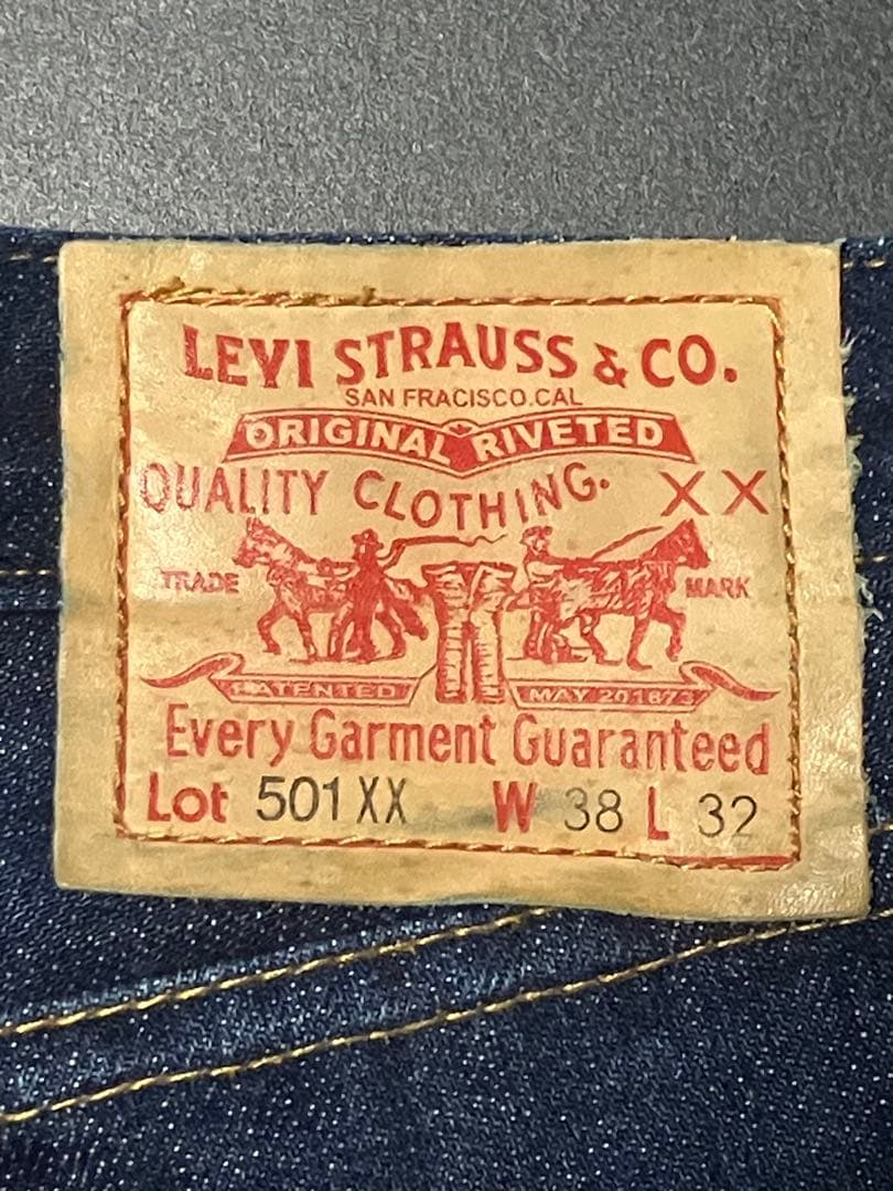 Levi’s 501XX 47501 47復刻 USA製 BigE 赤耳 W38