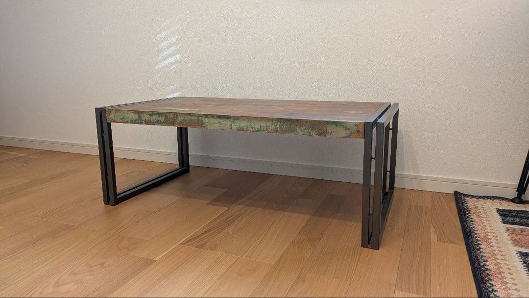 【神戸市 手渡し値引有】js furniture 木製天板 ローテーブル