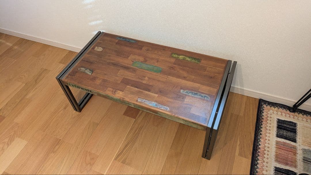 【神戸市 手渡し値引有】js furniture 木製天板 ローテーブル