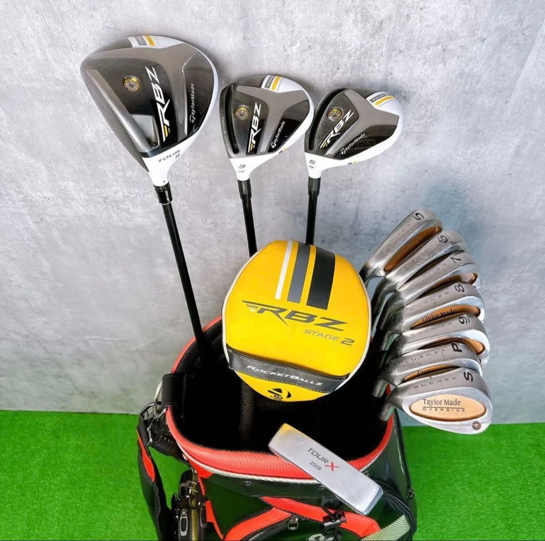 貴重レフティ メンズ　テーラーメイド RBZ ゴルフクラブセット 左打ち11本