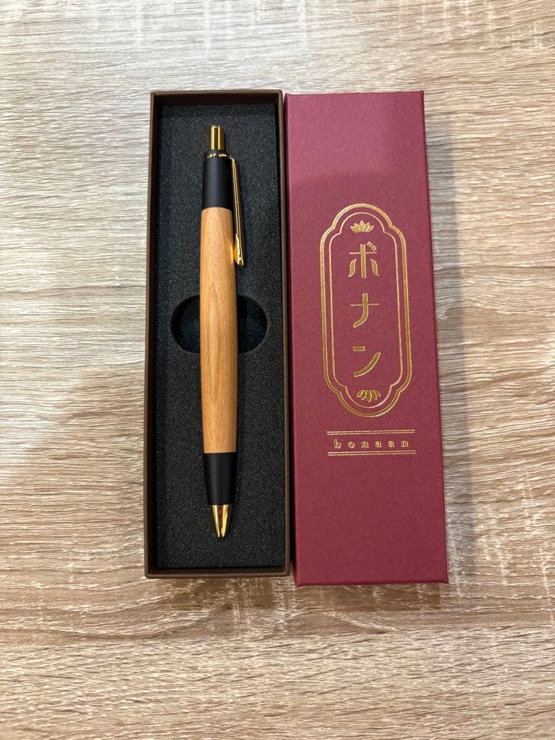 【新品未使用】 ボナンペン シャープペンシル (山桜） (真鍮金具）