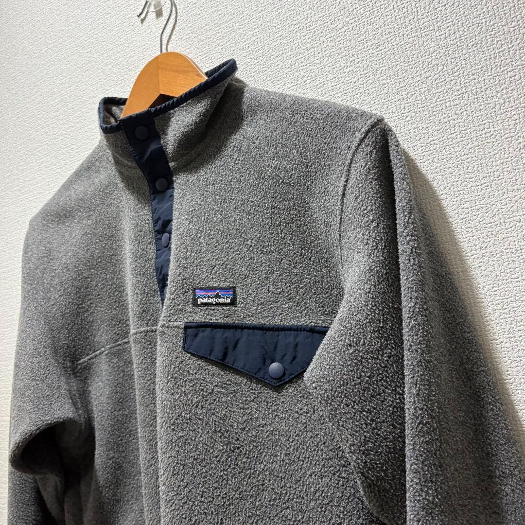 Patagonia シンチラ ライトウェイト スナップT ボーイズXL グレー