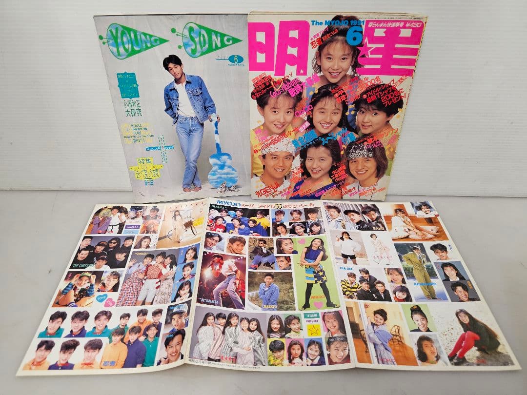 1991年１月号～12月号全巻コンプリートセット！明星 集英社/付録 ポスター付