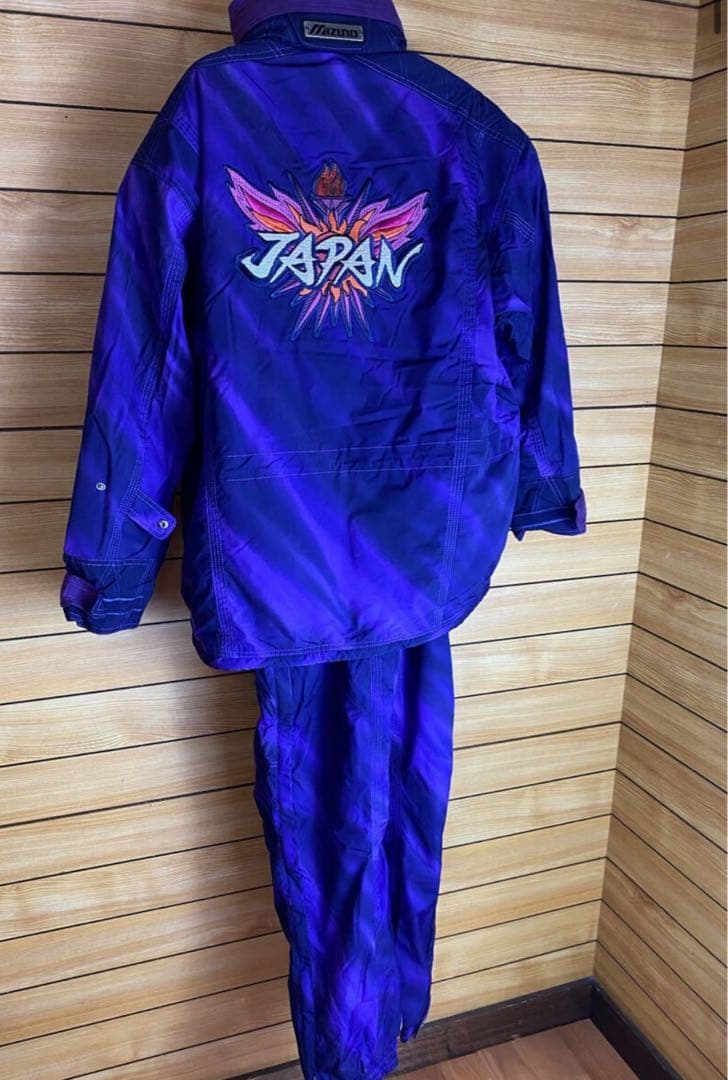 ミズノ　 スキーウェア　Lサイズ メンズ　紫　リレハンメルオリンピック