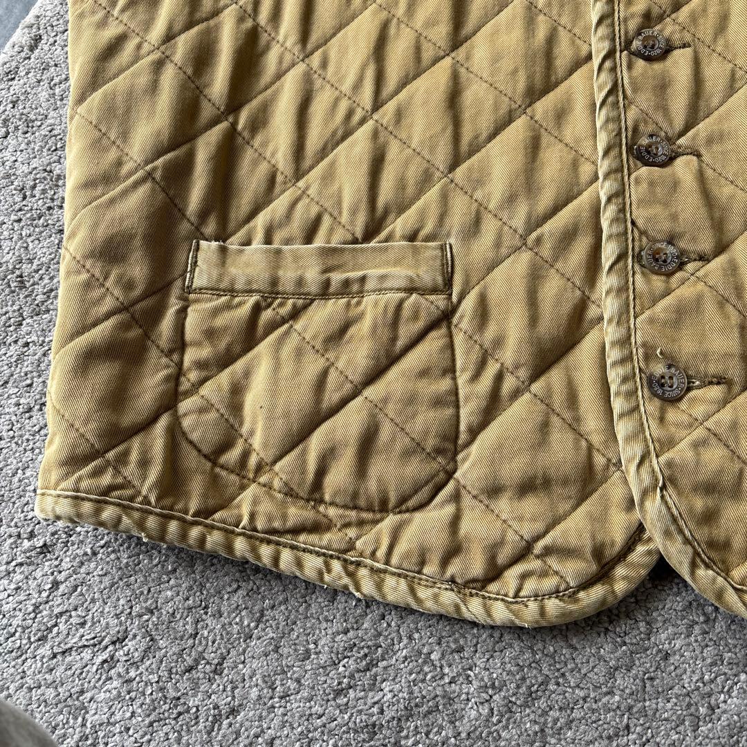 Eddie Bauer キルティングベスト L/G ベージュ