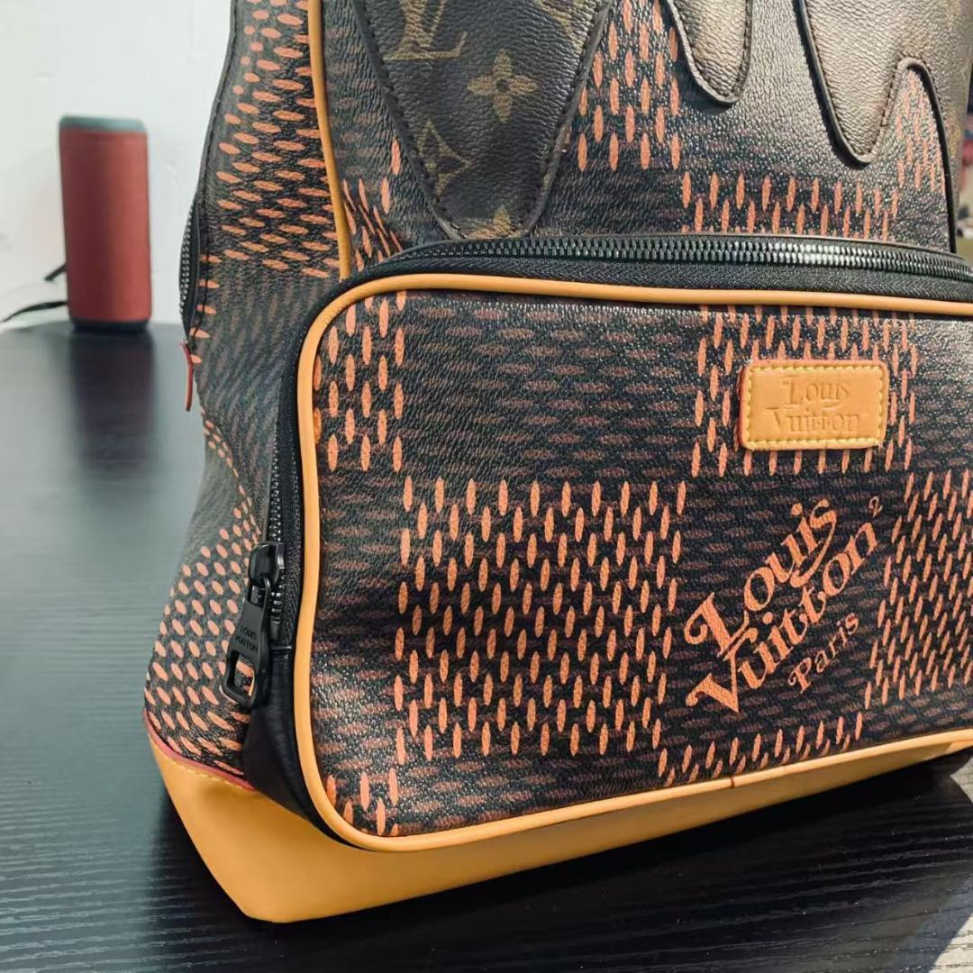 LV×NIGOコラボキャンバスバックパック N40380ダミエエベヌ2020限定