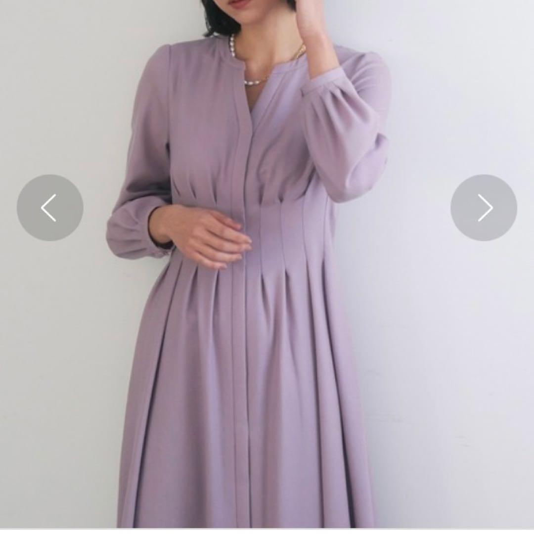 定価4万⭐️美品　ANAYI ロングワンピース　くすみピンク　フレア　M ウール