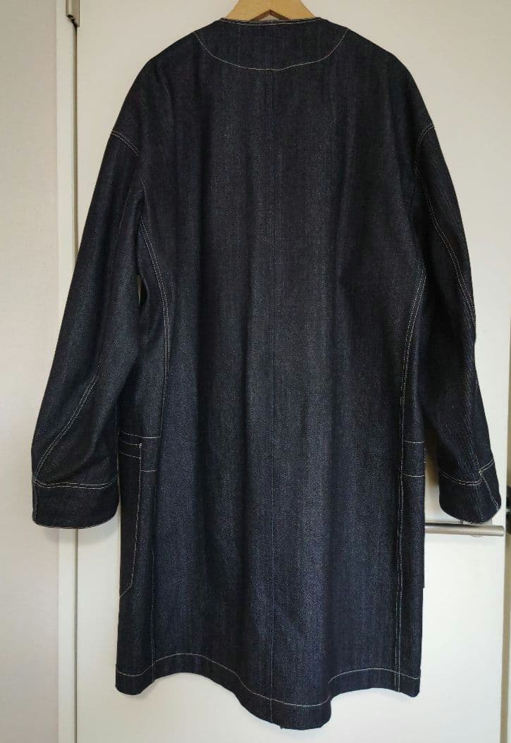 Handwerker ハンドベーカー ノーカラーデニムコート