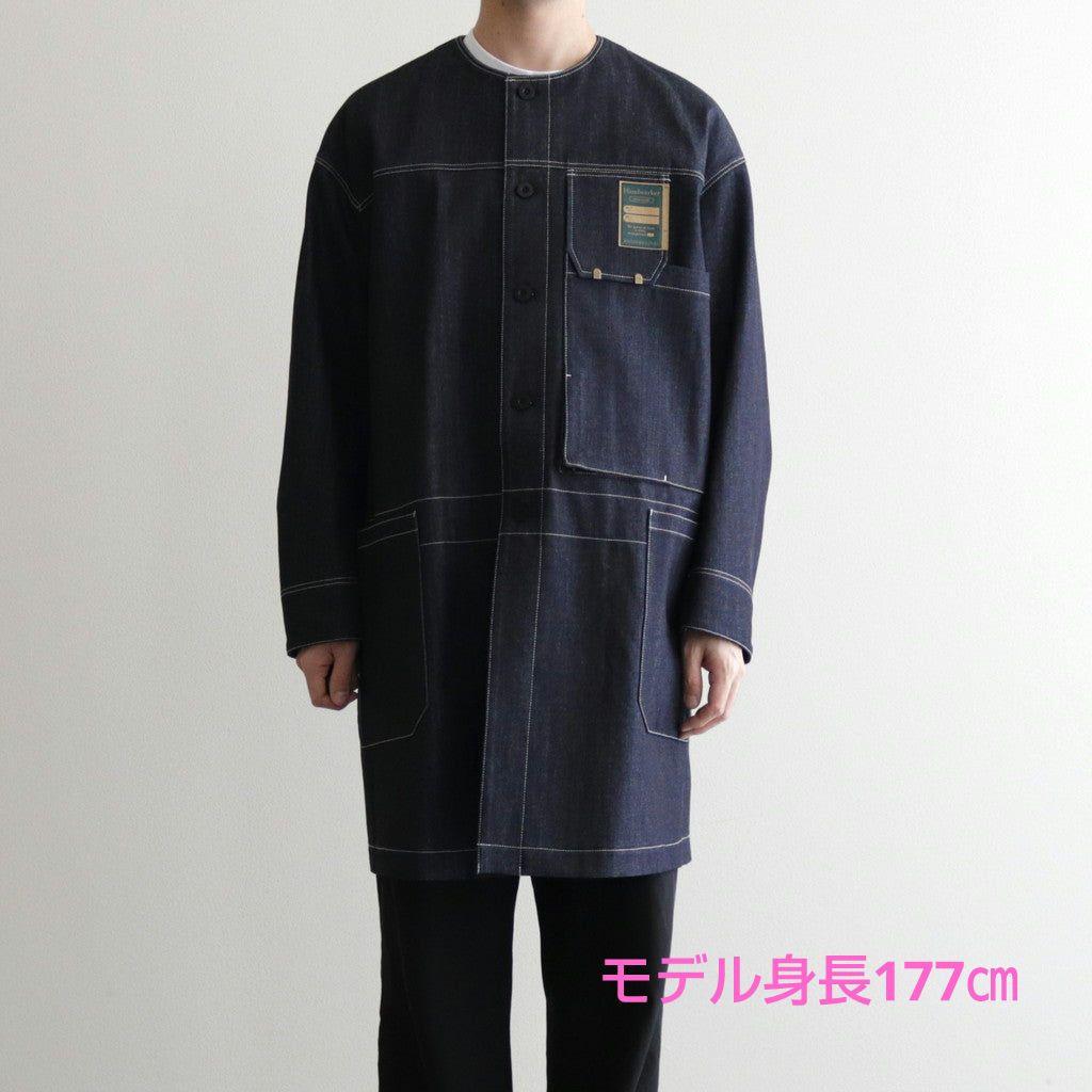 Handwerker ハンドベーカー ノーカラーデニムコート