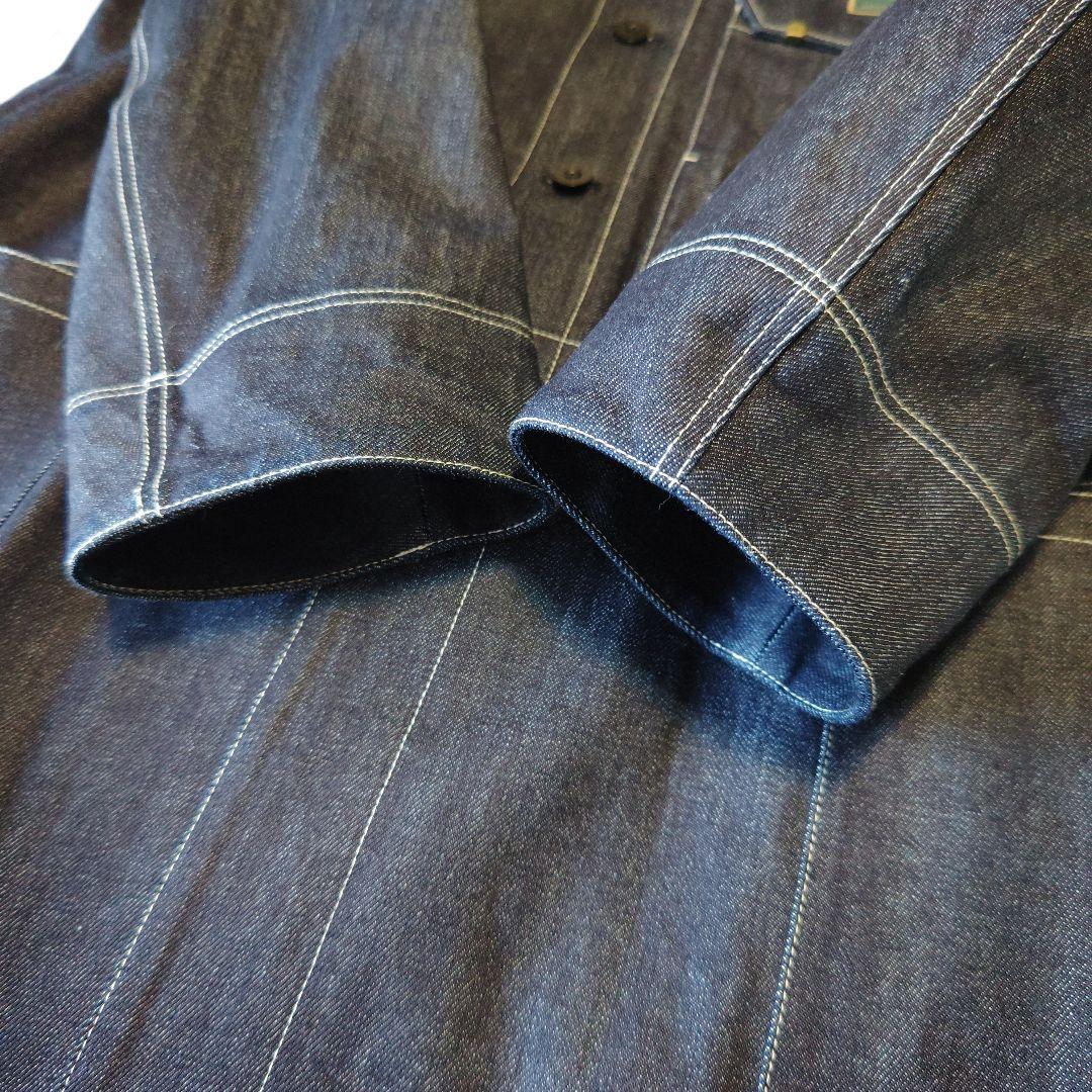Handwerker ハンドベーカー ノーカラーデニムコート