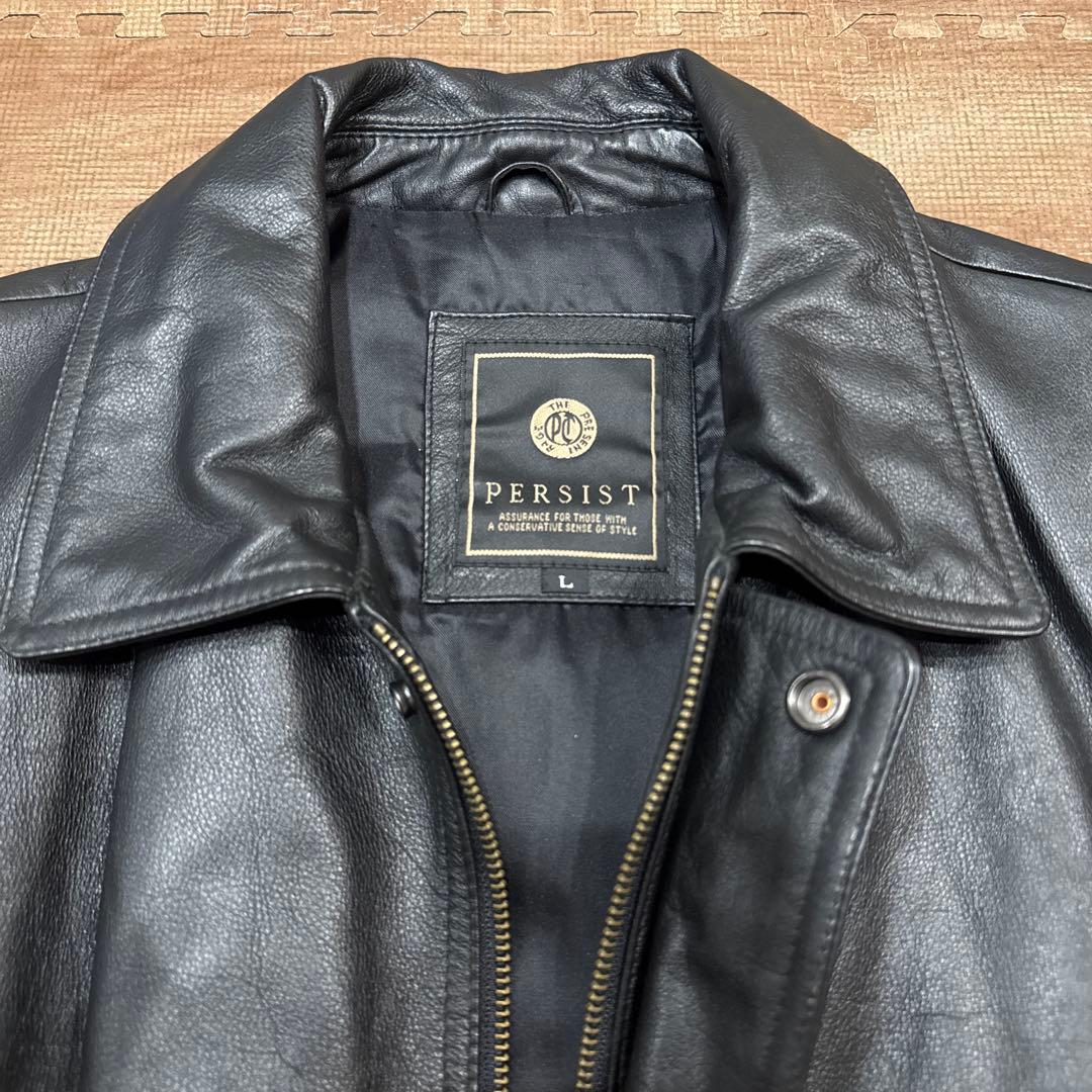 【美品】vintage 牛革レザージャケット ブラック A2フライトジャケットL