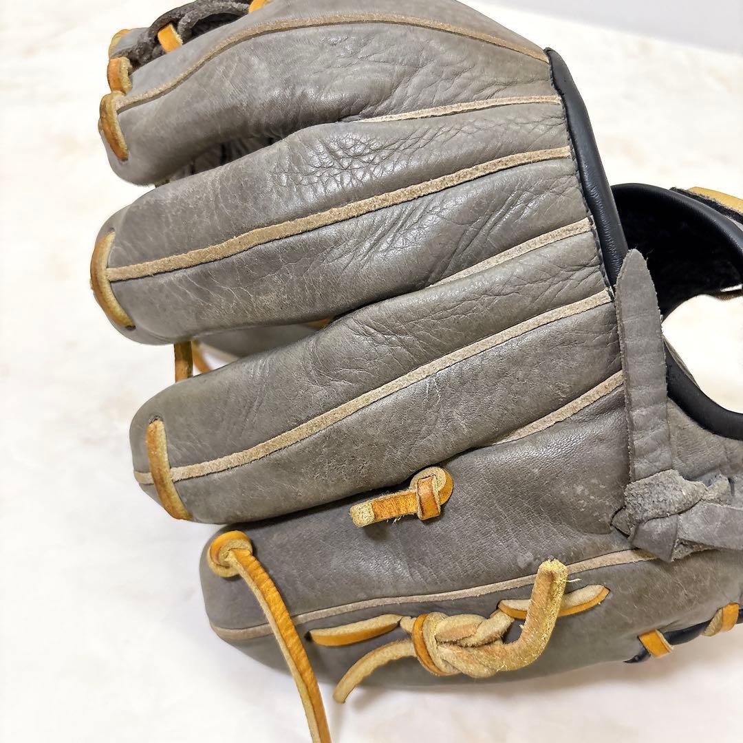 ⚾️ミツワタイガー　一般軟式　内野手グローブ 　右投げ　グレー