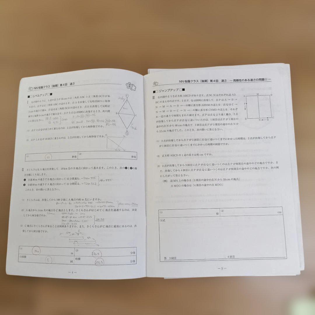 早稲アカ　６年ＮＮ志望校別 後期／桜蔭　４科目＊2026年受験組